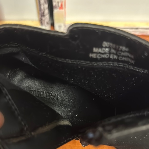 Forever 21 Brown Textile Wedge Ankle Boots 4-1/2” heel Size 6.5 - Picture 2 of 8